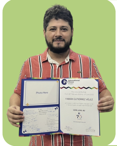 IHバンコクの留学生Fabianさん